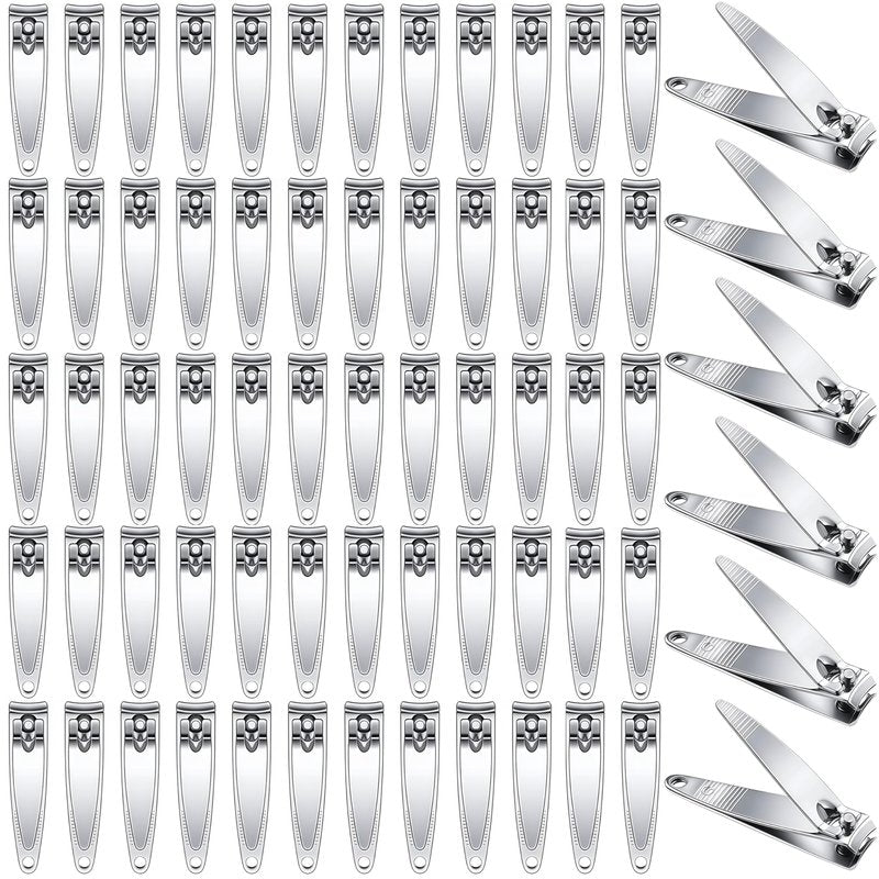AVERZELLA 100-Pack Nail Clippers Bulk, Toenail Fingernail Clippers Pack, Stainless Steel Toe Nail Clippers Multipack, Travel Mini Nail Cutter Trim Nail Clippers for Men Women Adults or Homeless