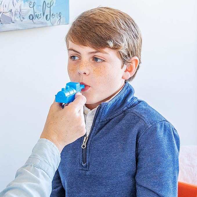 TalkTools Horn Kit | Oral Motor Placement Therapy | Improve Speech, Tongue Lip Placement | Reduce or Eliminate Drooling | Abdominal Grading | Controlled Oral Airflow, and Speech Clarity - 12 Tools