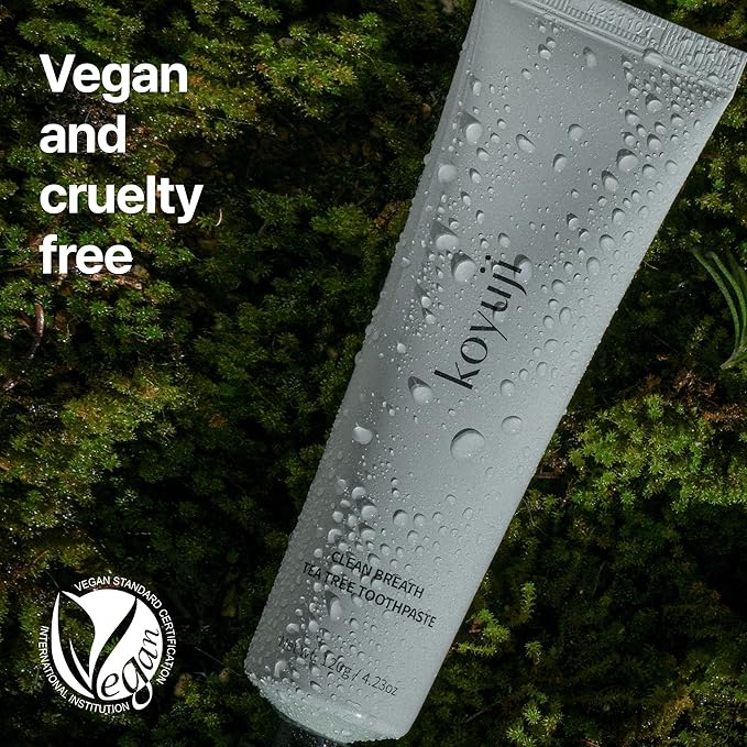 Toothpaste - Natural Toothpaste, Fluoride Free, SLS Free, Foamless, Vegan, Gum Health. Sensitive Teeth, Keep Mouth Moist. (4.23 Fl Oz (Pack of 3), Clean Breath Tea Tree)