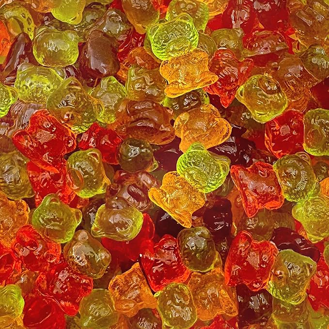 Gummi Bears Candy | 1 Pound Pack | Assorted Fruit Flavors | Chewy 3D Gummies for Snacking, Party Favors, Goodie Bags, Dessert Decorating & Candy Buffets