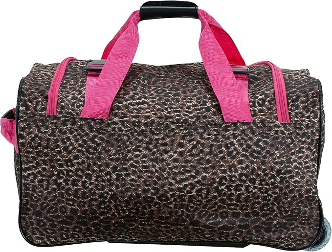 Rockland Rolling Duffel Bag, Black, 22"