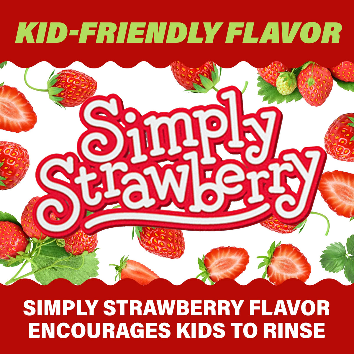 ACT Kids Pure Protect Anticavity Fluoride Mouthwash, Free of Dyes, Sugars & Alcohol, Simply Strawberry, 16.9 fl. oz.