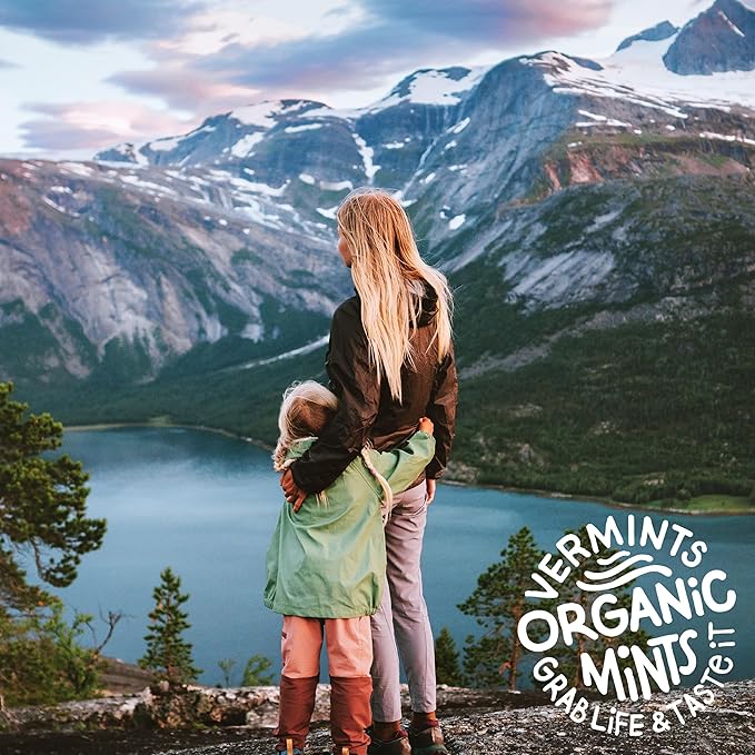 VerMints Organic Breath Mints - Real, Lasting Chai Flavored Pastilles - Breath Fresheners in Travel Mint Tins - Non-GMO, Nut Free, Gluten Free, Kosher & Vegan Candy - .63oz/18g (Pack of 12)