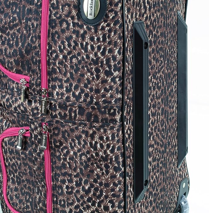 Rockland Rolling Duffel Bag, Black, 22"