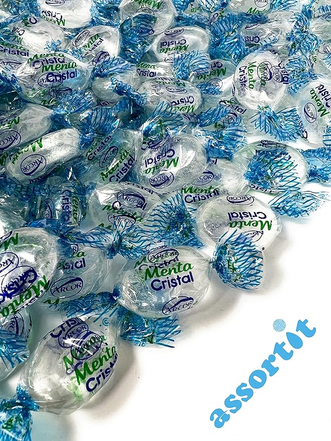 Crystal Clear Mints - 1 lbs - Clear Refreshing and Elegant After Dinner Mint Hard Candies - American Vintage Candy Snack Assortment - Individually Wrapped, 16 oz.