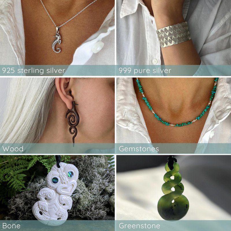 81stgeneration Women's Natural Wood Wooden Abalone Silver Brass Filigree Hair Pin Stick Hairpin