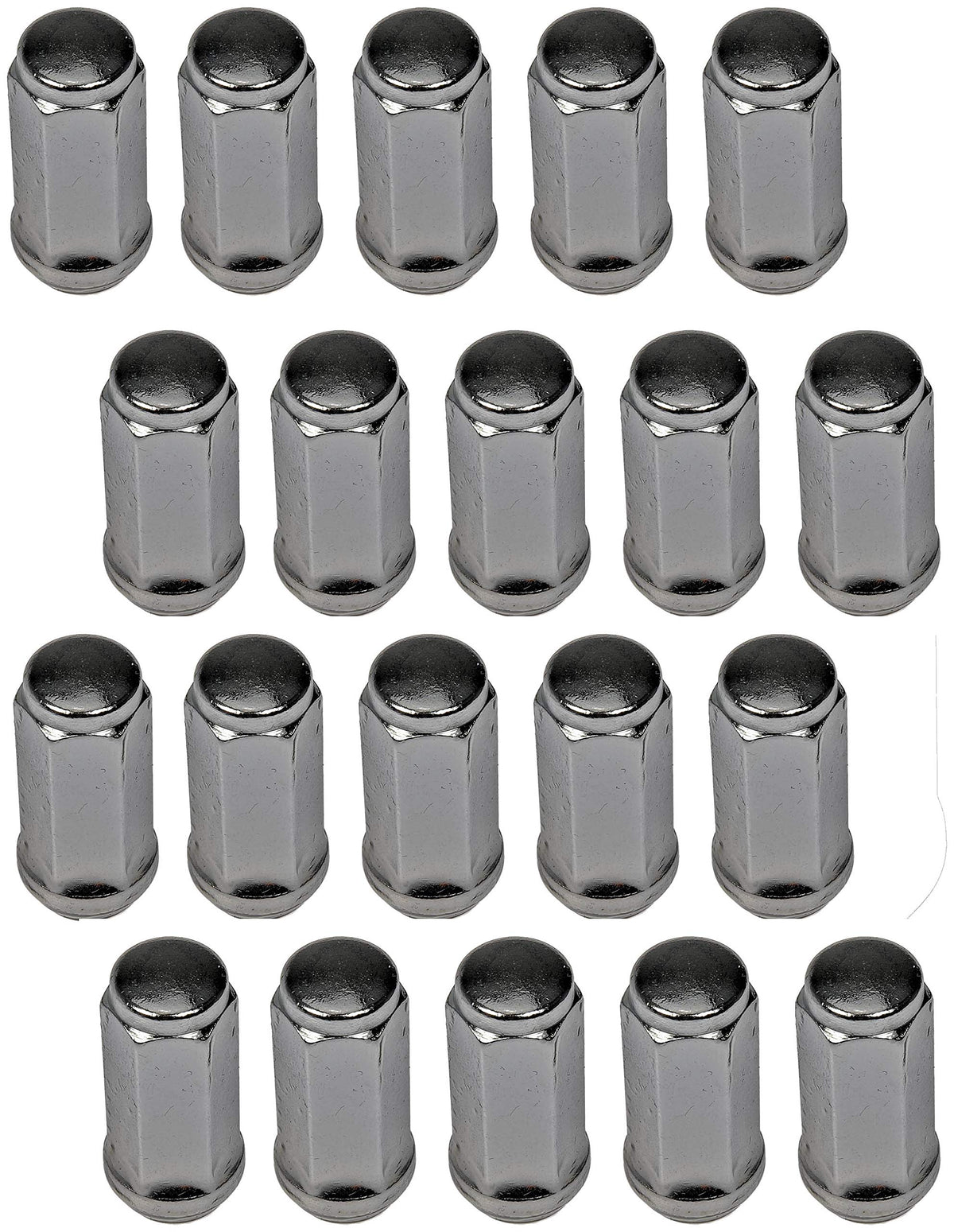 Dorman 711-1405 Wheel Nut Chrome Acorn M14-2.0 Compatible with Select Ford/Lincoln Models, 24 Pack