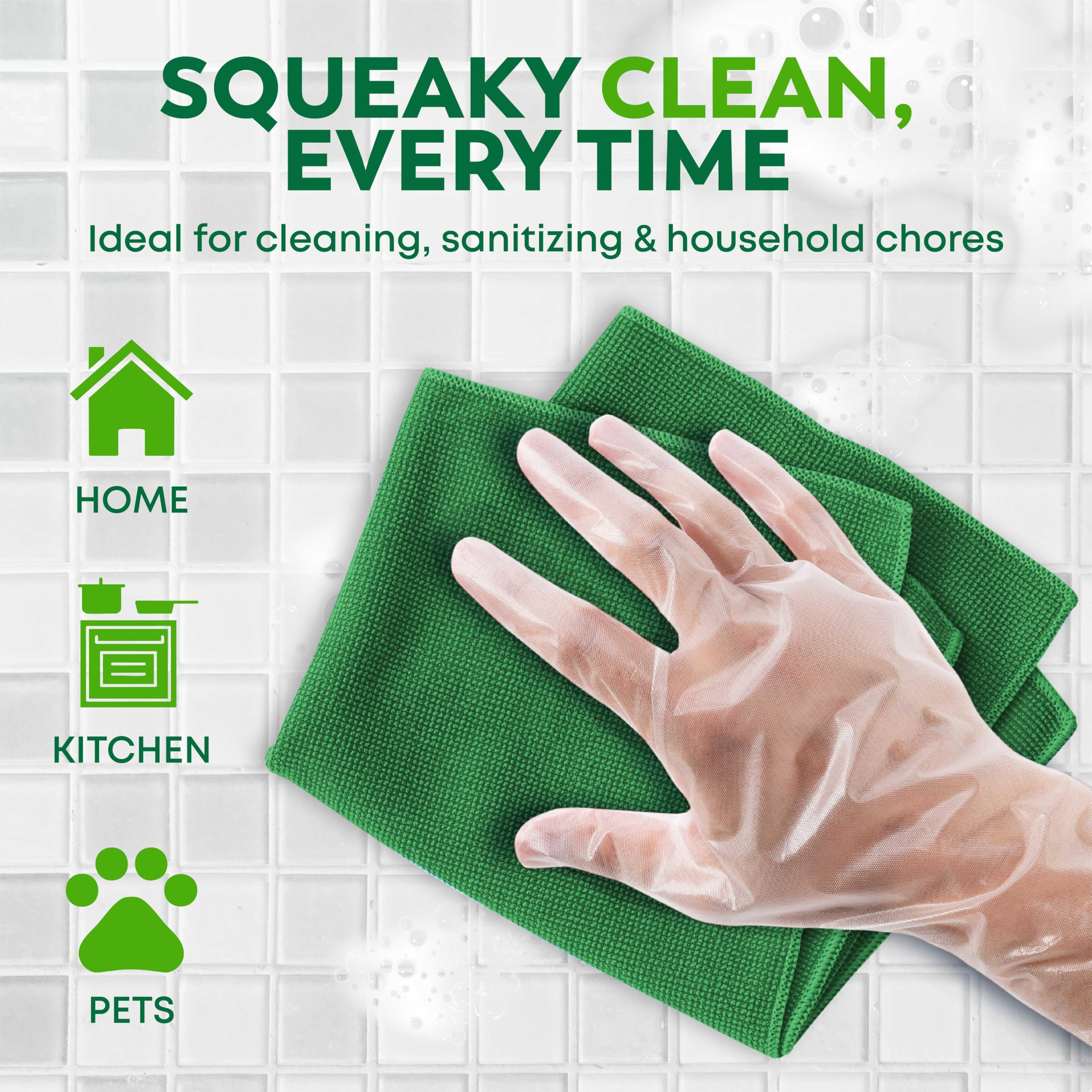 Keppi 1200 pcs Disposable Gloves - BPA & Latex Free - Gloves Disposable Latex Free - For Food Handling - Food Safe - For Cooking - Bulk Purchase - Great Fit - Plastic