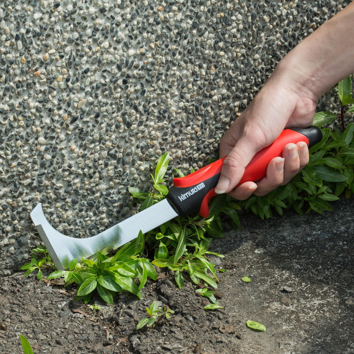 Kimura Pro Crack Weeder Crevice Tool, Japanese SK5 Steel, 10.5 inches, Non-Slip Ergonomic Handle, Side Walk Weed Puller, Garden Lawn Yard Tool for Patio, Sidewalk, Deck, Driveway, Cracks
