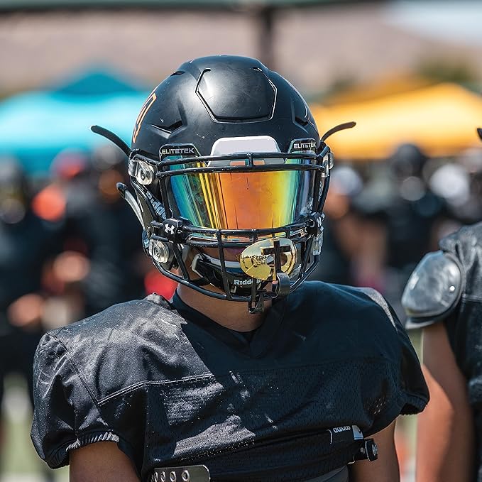 Battle Sports Cross Oxygen Football Mouthguard - Superior Airflow & Better Performance, Maximum Protection & Breathability Football Mouthpiece, Works with Braces