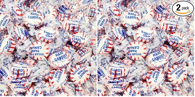 Sugar-Free Starlight Peppermints | 1-Pound Bag | Hard Candy (Pack of 2)