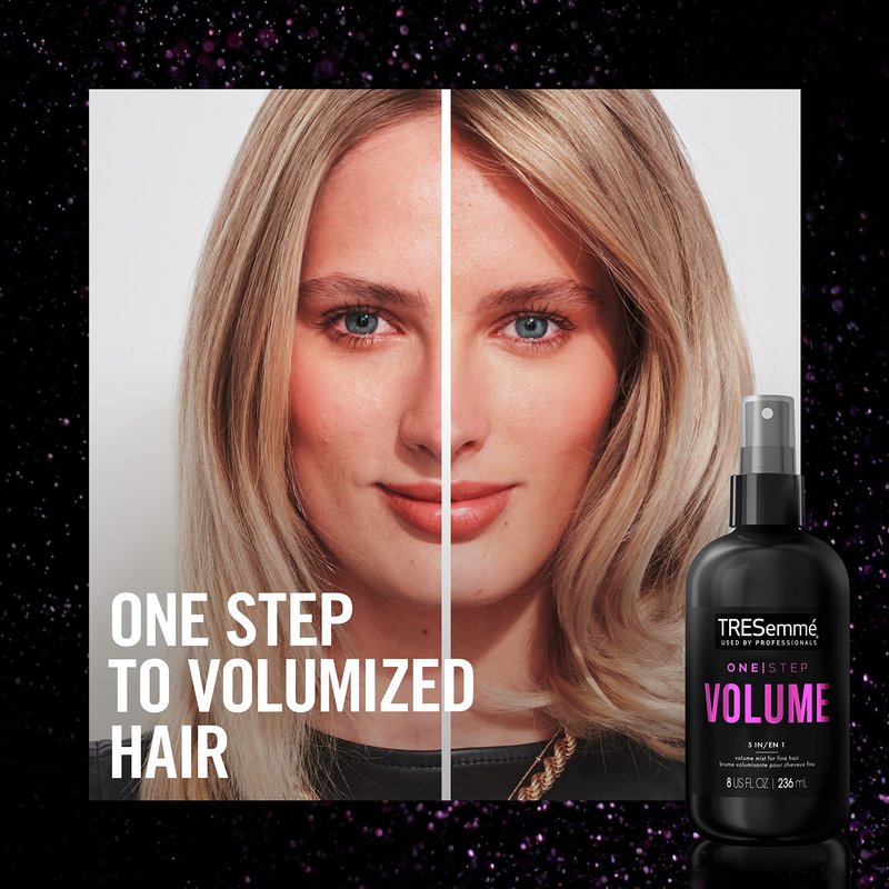 TRESemmé One Step 5-in-1 Volumizing Hair Styling Mist For Fine Hair One Step Volume Hair Care Product for Soft, Weightless Volume 8 oz