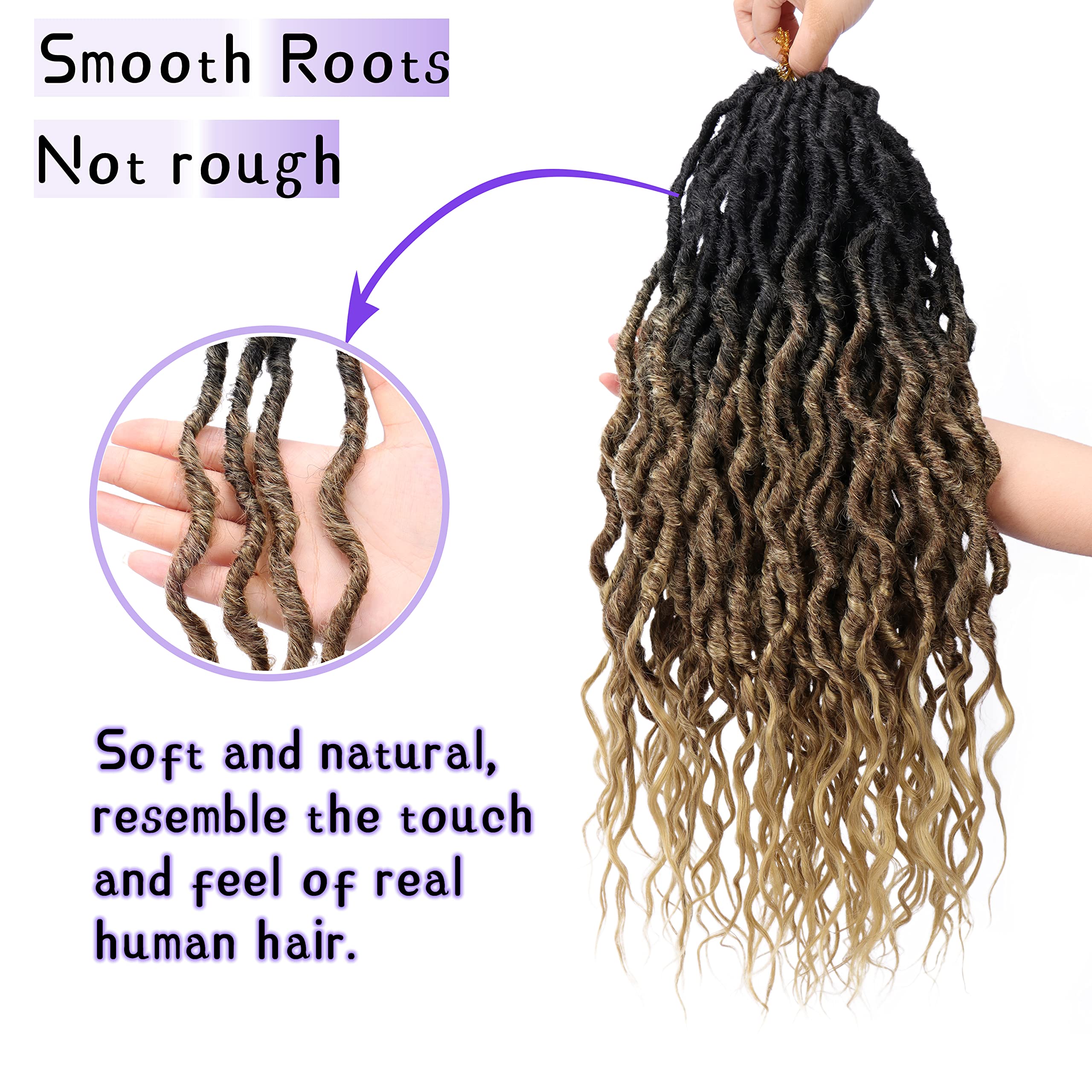 Goddess Locs Crochet Hair for Black Women Faux Locs Crochet Braids