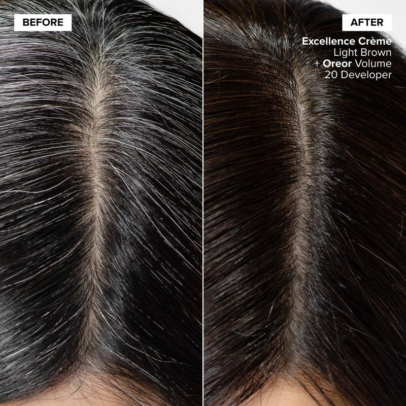 L'Oréal Technique Excellence Crème Permanent Hair Color - Long-Lasting Hair Dye, Rich Formula With No-Drip Application, Superb Gray Coverage, Medium Blonde