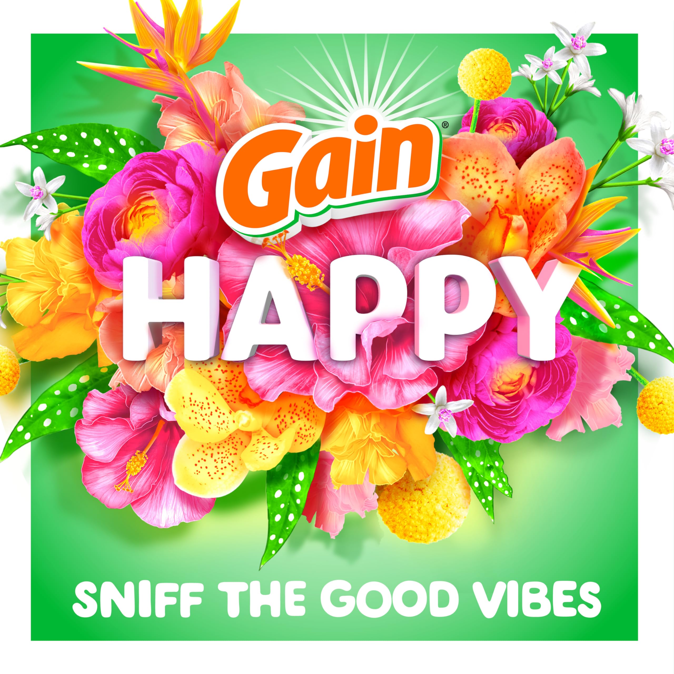 Gain In-Wash Laundry Scent Booster Beads, Happy, 24 oz