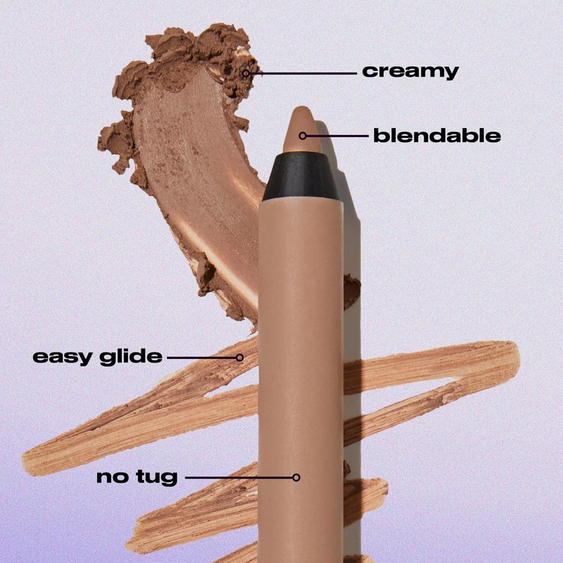 URBAN DECAY 24/7 Glide-On Waterproof Eyeliner Pencil - Smudge-Proof, Long-Lasting, Transfer-Proof, Up to 16HR Wear, Smooth No-Tug Formula, Mushroom (Earth Brown Shimmer) - 0.04 oz