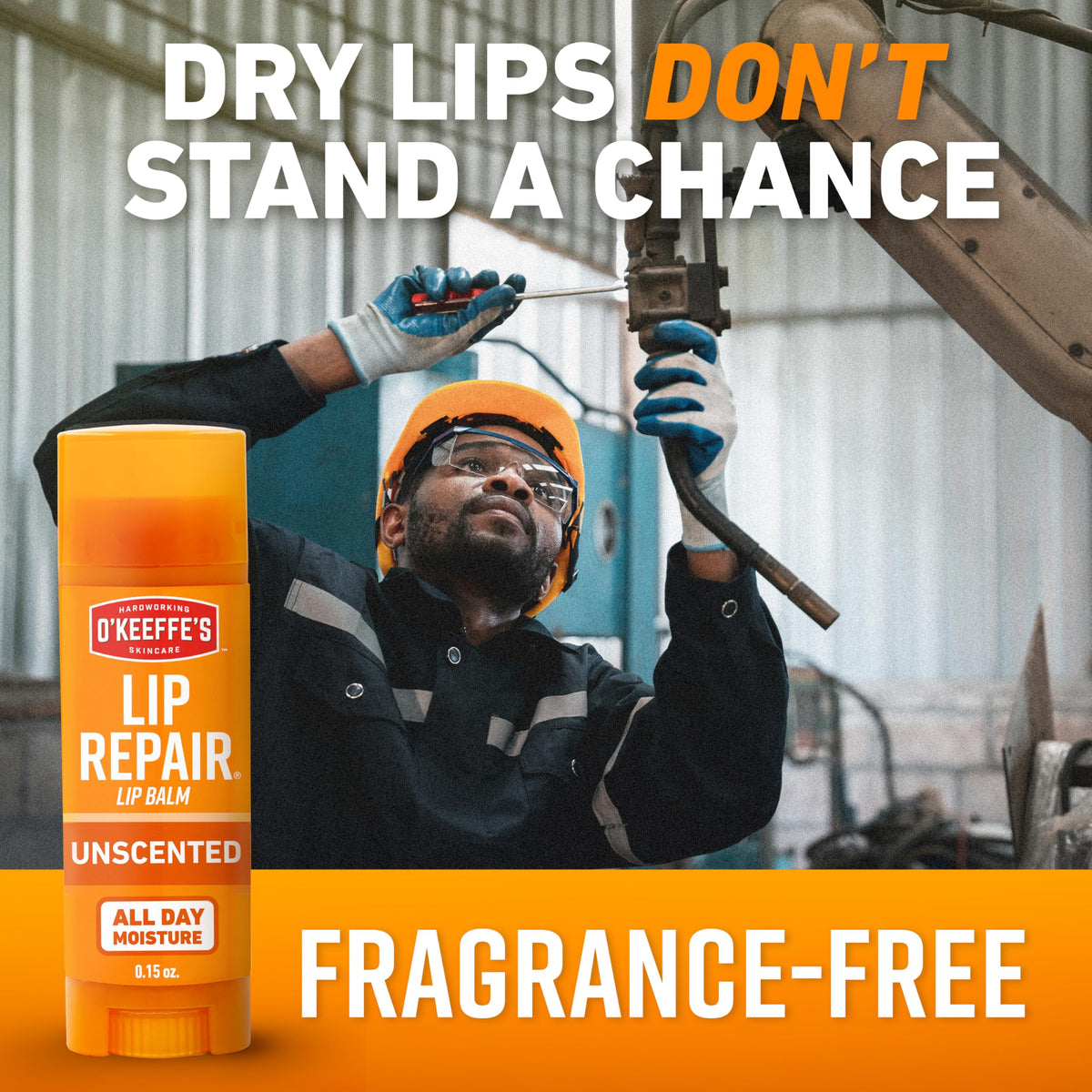 O'Keeffe's Lip Repair Unscented Lip Balm for Dry, Cracked Lips - Stick (6 Pack) - Moisturizer for Very Dry Lips