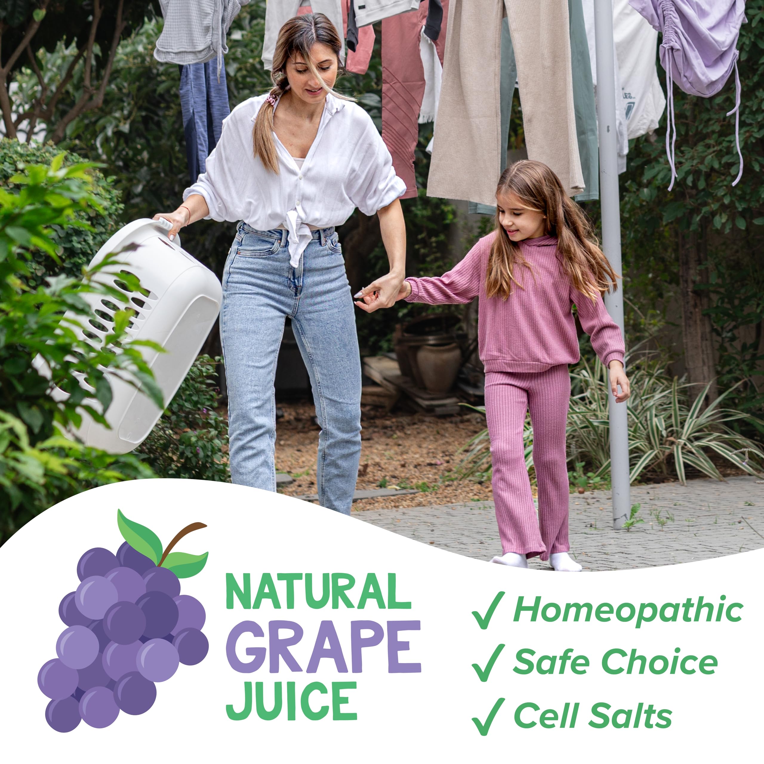 Dr. Talbot's Infant Mucus and Cold Relief with Cell Salts - 4 fl oz - Naturally Inspired Kids Cold Medicine - Grape Juice Flavor - Includes Syringe