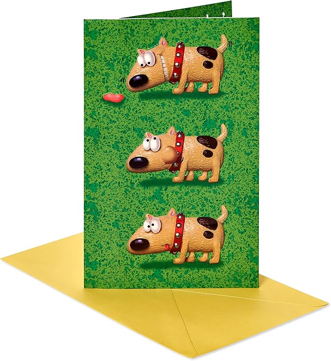 American Greetings Funny Birthday Card (Dog with Bubble Gum)