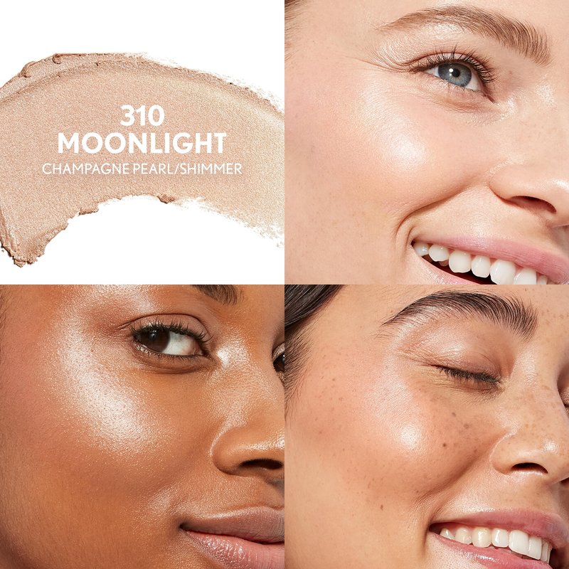 CoverGirl Trublend Skin Enhancer Highlighter Balm Stick, 310 Moonlight, Vegan Formula, Easy to Use, Glides on Effortlessly, Non-Greasy, Doesn't Crease, 0.21oz