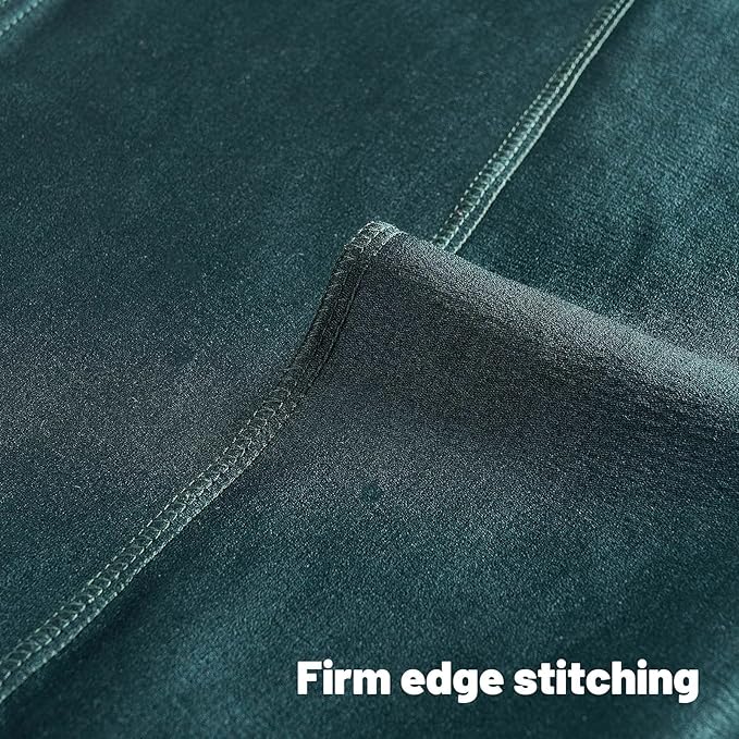 FUTEI Dark Green Chenille Decorative Throw Pillow Covers 22x22 Inch Set of 2,Soft Embossed Striped Textured Cushion Case,Modern Home Decor for Couch Bed Living Room