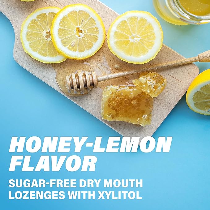 ACT Dry Mouth Lozenges With Xylitol, 36-Count, Sugar Free Honey-Lemon (Pack of 3)