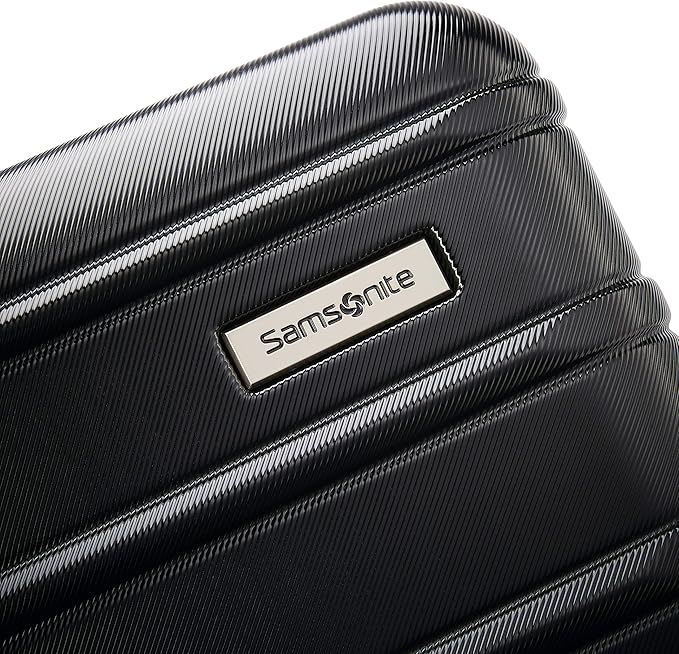 Samsonite Omni 2 Hardside Expandable Luggage with Spinner Wheels, PRO 2PC SET (CO/M), Midnight Black