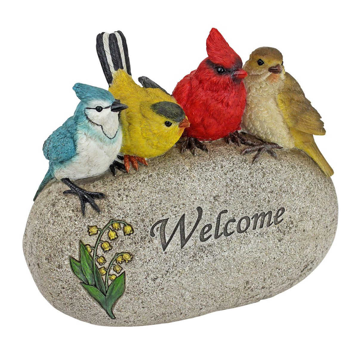 Design Toscano Birdy Welcome Garden Stone Statue: Medium