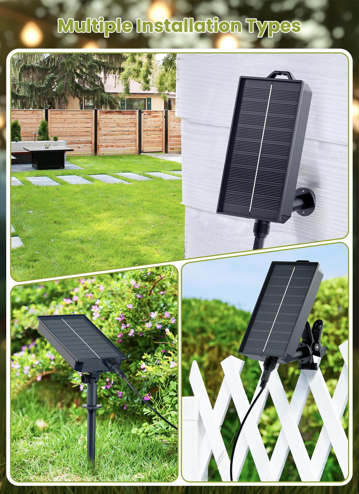 Brightown 58FT Solar String Lights Outdoor, IP65 Waterproof, Remote, Timer