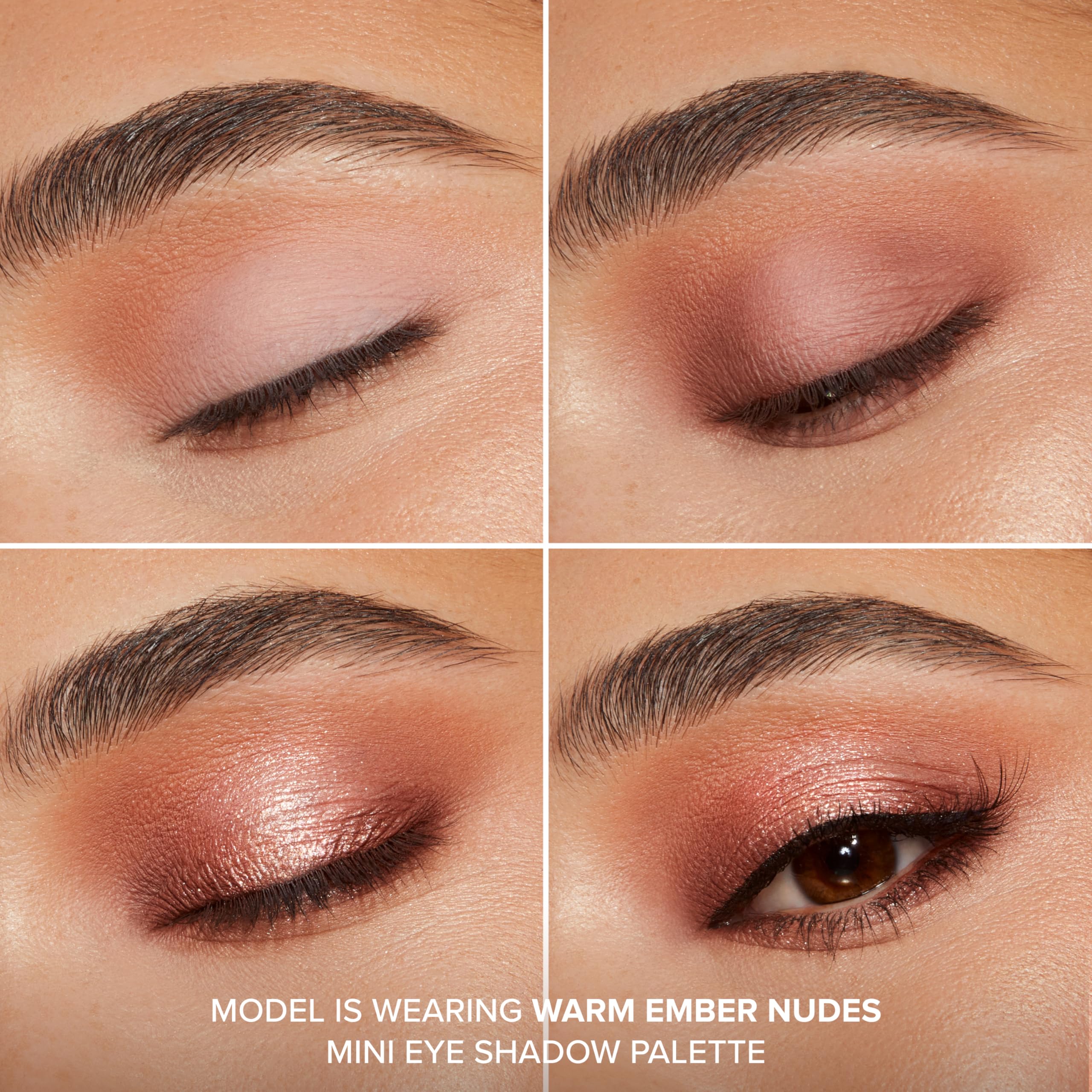 Too Faced Born This Way Natural Nudes Mini Eye Shadow Palette Makeup | Creamy, High Pigment Matte + Shimmer Shades, 0.2 Ounce, Warm Ember Nudes