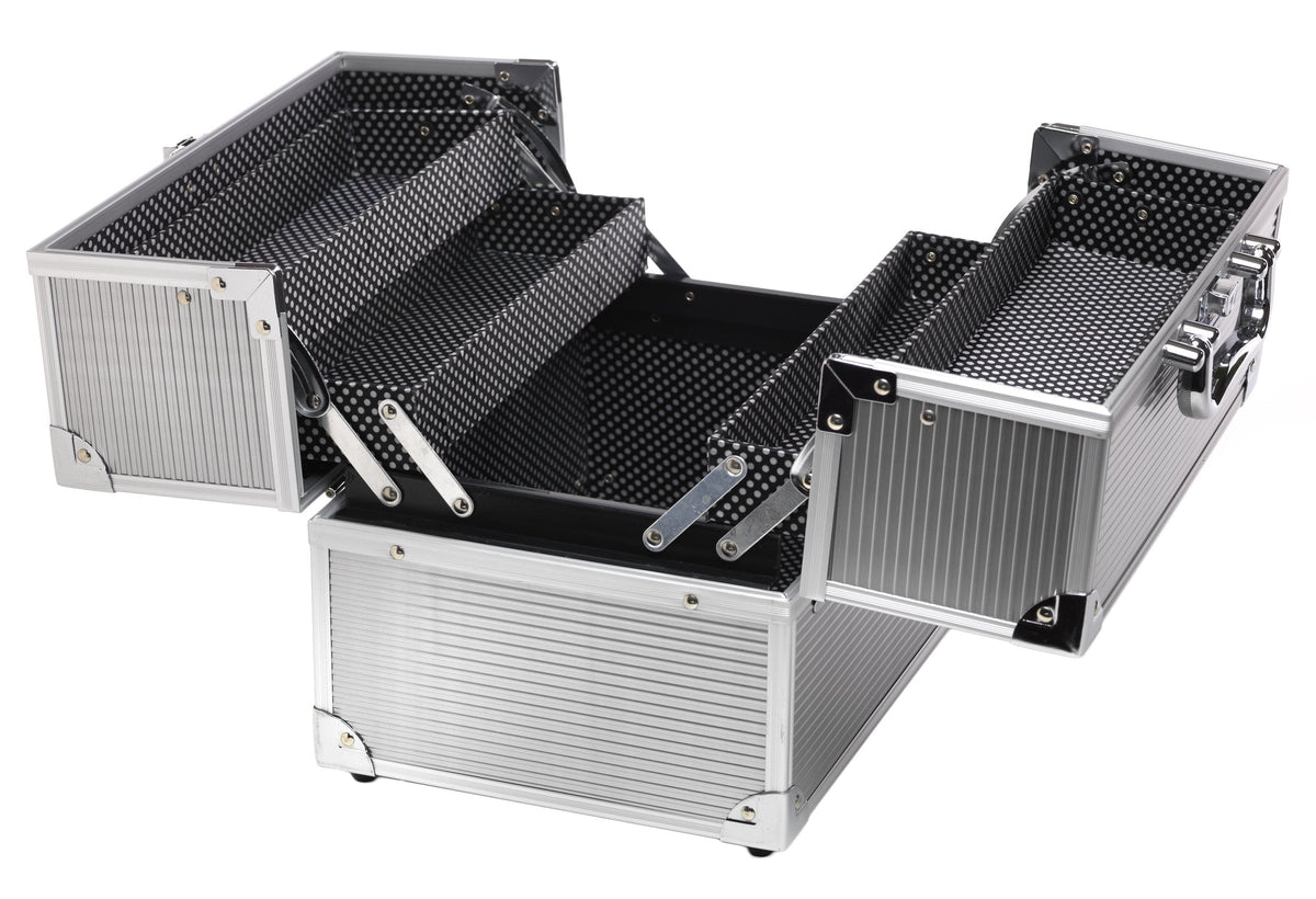 Creative Options Crafters Train Case, Silver 12 x 10 x 8.5