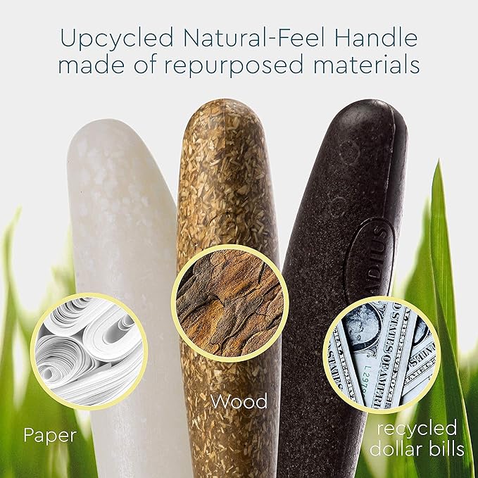 RADIUS Toothbrush Source Floss Brush BPA Free & ADA Accepted Improve Gum Health & Reduce Gum Issues - Soft - Assorted Colors - Pack of 6