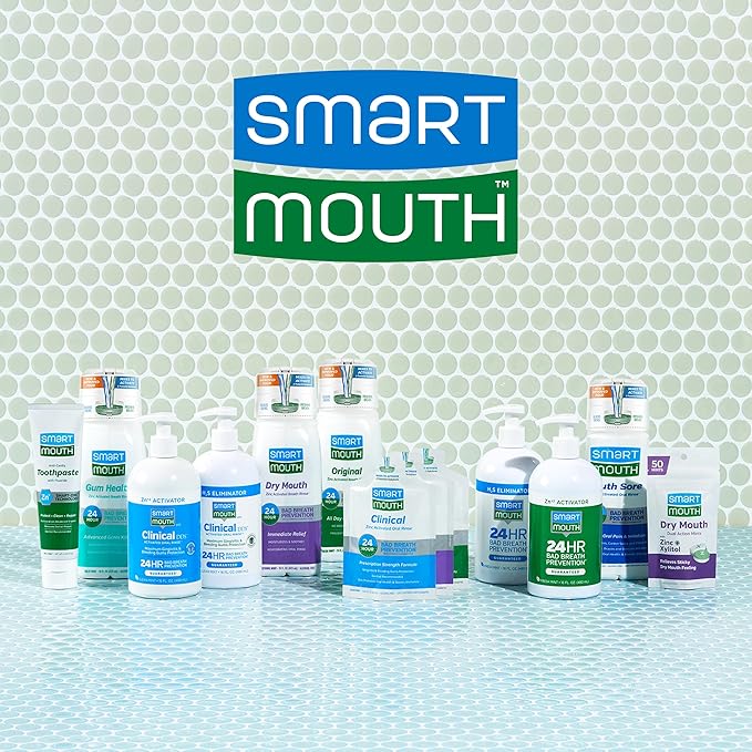 SmartMouth Original Activated 2-Pack Mouthwash & Single Packs, Travel Mouthwash, Fresh Mint
