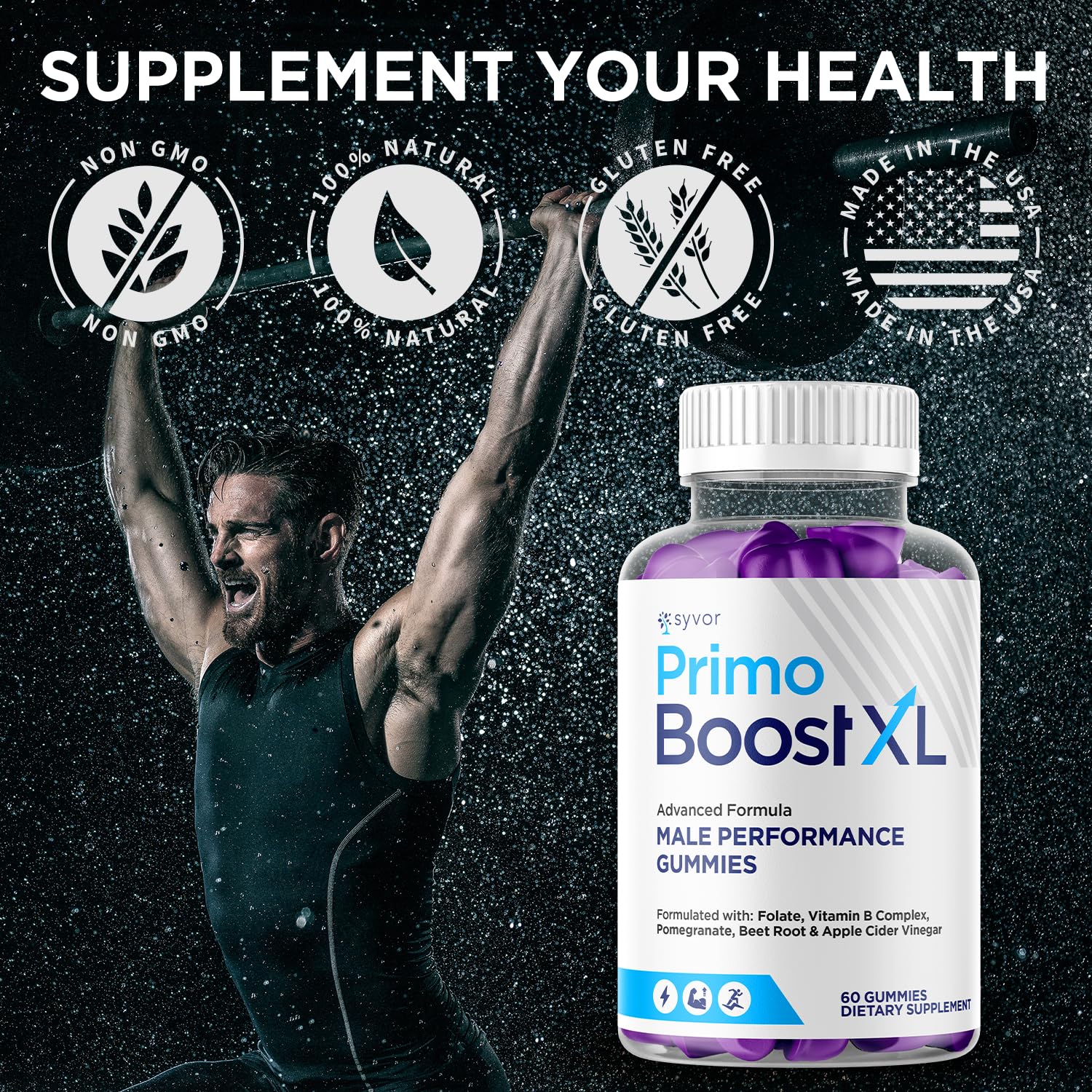 (2 Pack) Primo Boost XL Gummies, Official Primo Boost XL Gummys with All Natural Ingredients, Advanced PrimoBoost Health & Wellness Formula with Max Strength Active Lifestyle Vitamins (120 Gummies)