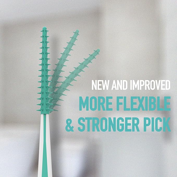 Dr. Emma Dental Picks Mint Brush Picks 100Ct/Pack, 2 Packs (200Ct)