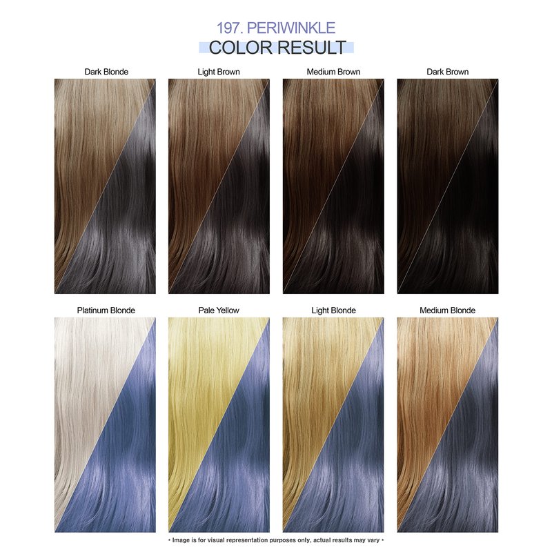 Adore Semi Permanent Hair Color - Vegan and Cruelty-Free Hair Dye - 4 Fl Oz - 197 Peri Winkle (Pack of 3)