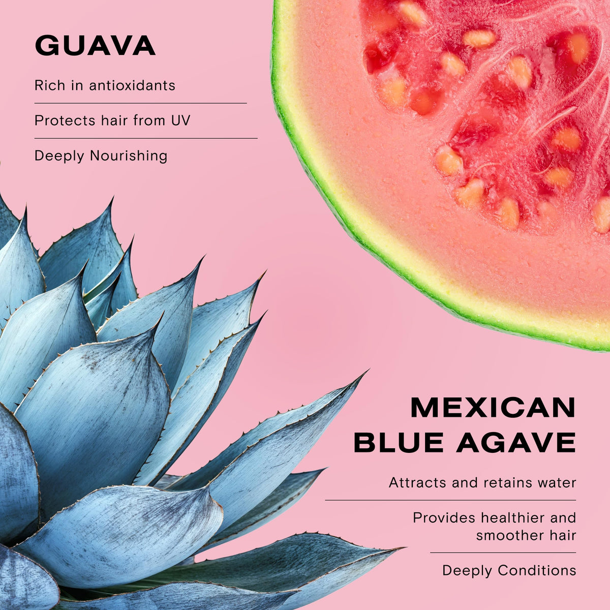 Ceremonia Guava Leave-In Conditioner | Deep Hydration Repair Cream for Damaged & Frizzy Hair | Boosts Shine, Reduce Frizz with Avocado Oil, 13.18 fl oz