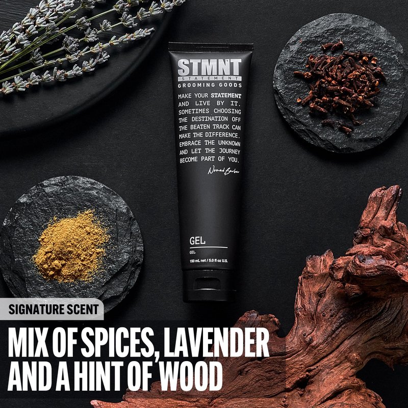 STMNT Grooming Goods Gel, 5.07 oz | Strong Definition | Long-Lasting Hold | Satin-Like, Semi-Matte Finish | Easy Wash Out