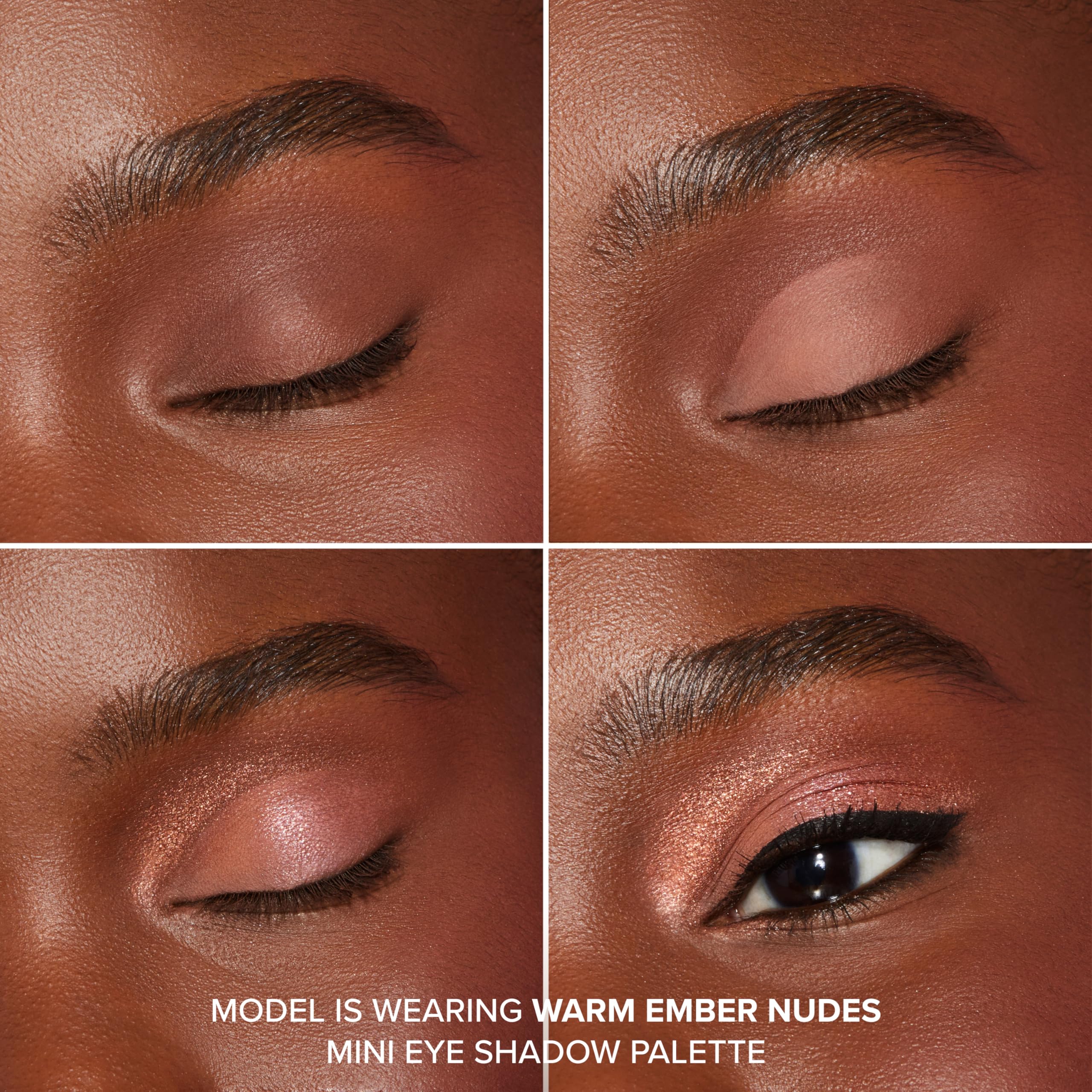 Too Faced Born This Way Natural Nudes Mini Eye Shadow Palette Makeup | Creamy, High Pigment Matte + Shimmer Shades, 0.2 Ounce, Warm Ember Nudes