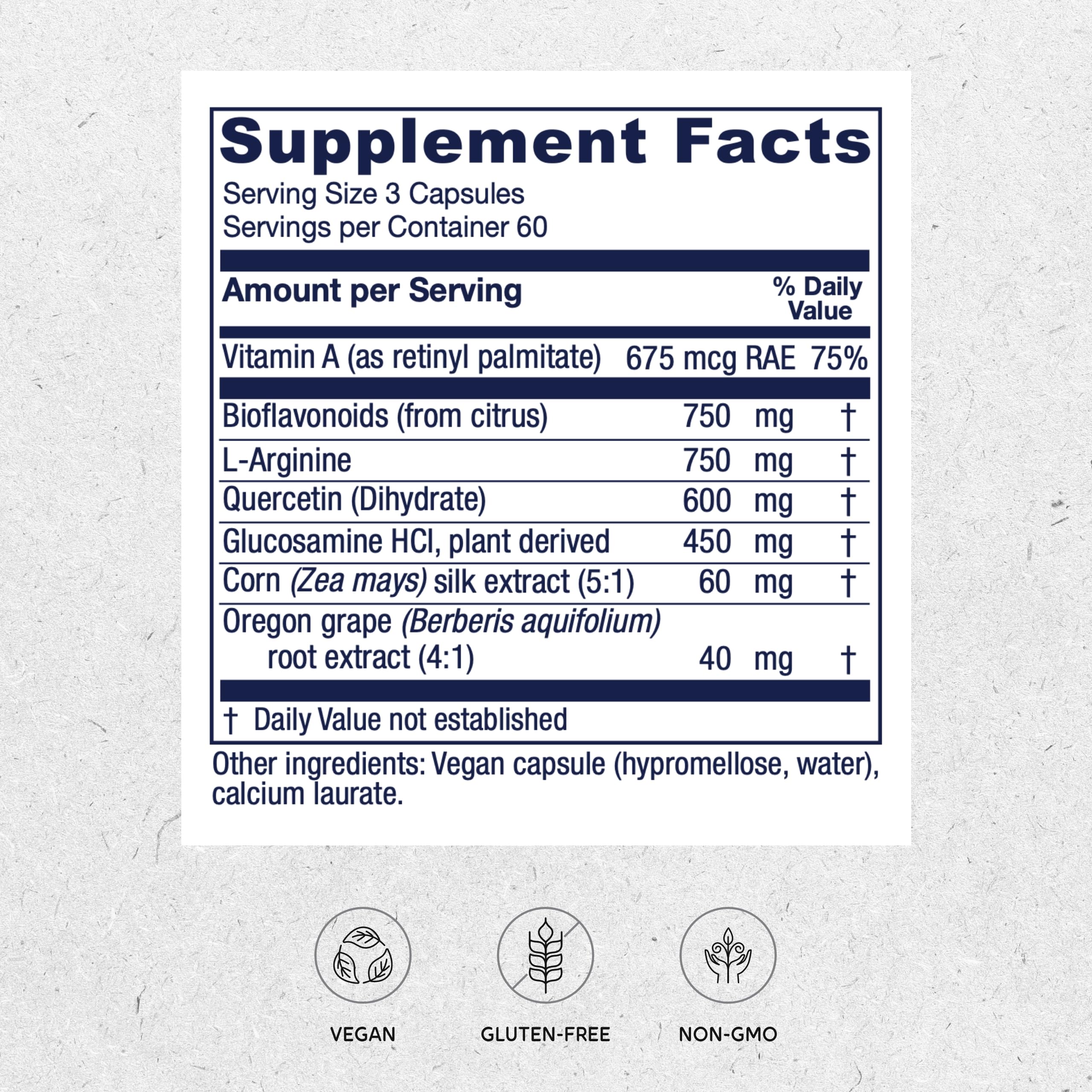 Vitanica Bladder Ease - Herbal Supplement for Bladder Tissue Health Support - Support Healthy Function of the Bladder Wall Tissue - Urinary Health Supplement with Vitamin A - Vegan - 180 Capsules