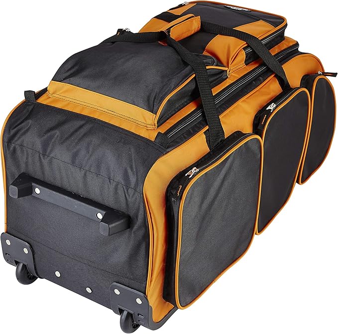 Travelers Club Xpedition 30 Inch Multi-Pocket Upright Rolling Duffel Bag