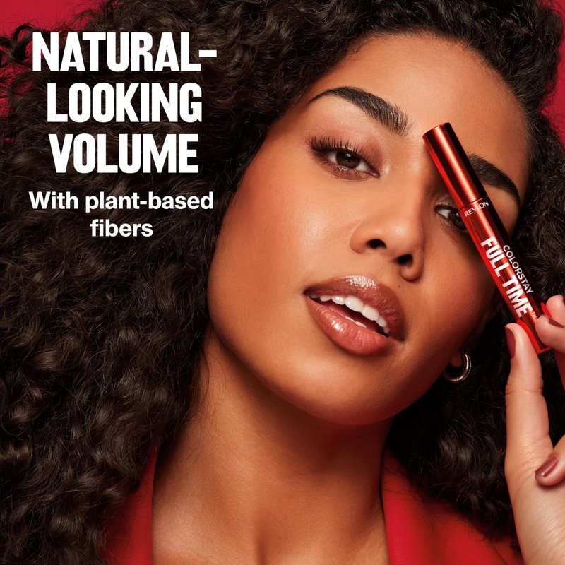 Revlon ColorStay Full Time Mascara, Volumizing Eye Makeup, 24 Hour Wear, Smudge-Proof, Non-Clumping and Flake-Free Formula, 401 Blackest Black