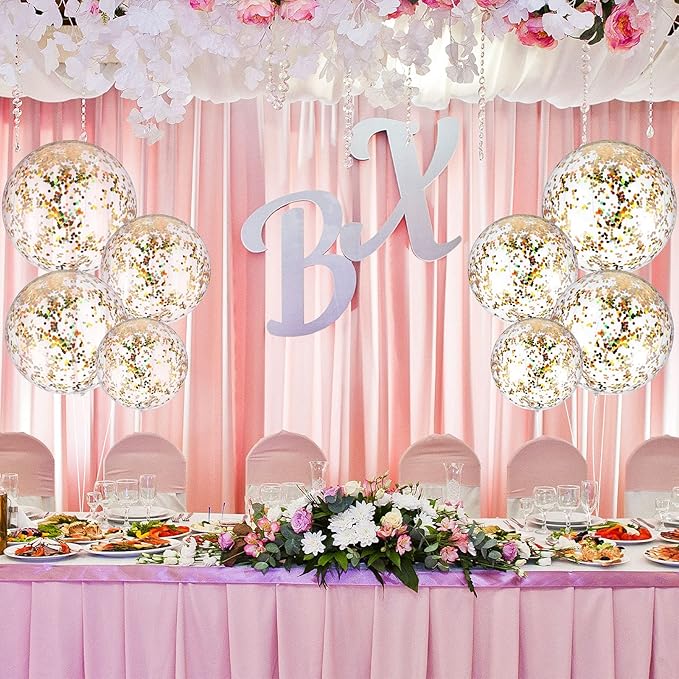 Sumind 40 Pcs Bobo Balloons Clear Balloons for Stuffing Bubble Transparente Burbuja for Valentines Christmas Wedding Birthday Party Decoration(10 Inch, 18 Inch, 20 Inch, 24 Inch)