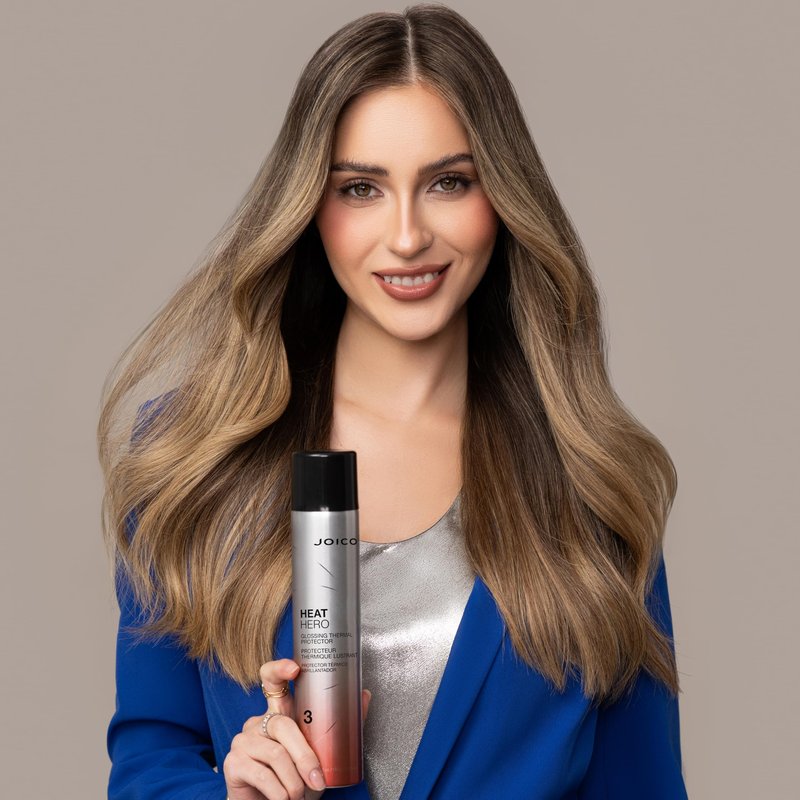 Joico Heat Hero Glossing Thermal Protector | For Most Hair Types | Thermal Heat & Humidity Protection | Reduce Split Ends | Boost Shine | Paraben & Sulfate Free | 145g | 5.1 oz