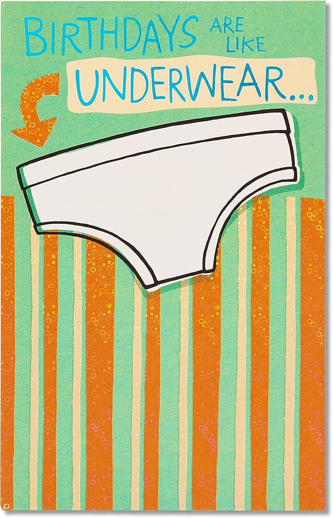 American Greetings Funny Birthday Card (Underwear)