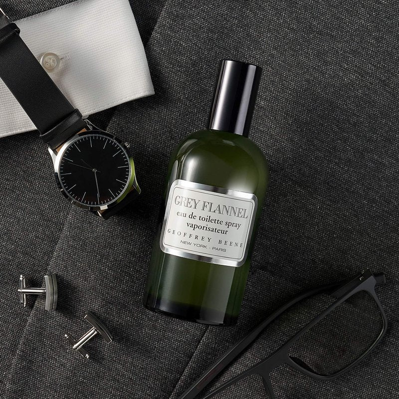 Geoffrey Beene Grey Flannel Men's Perfume, Eau De Toilette Daytime Luxurious Spray, 4.0 fl oz