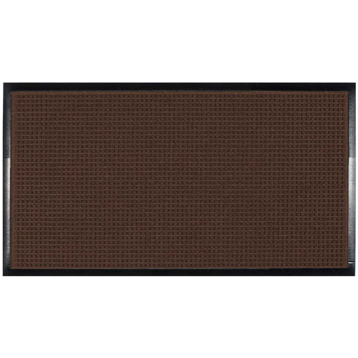 Guardian WaterGuard Indoor/Outdoor Wiper Scraper Floor Mat, Rubber/Nylon, 4'x8', Brown