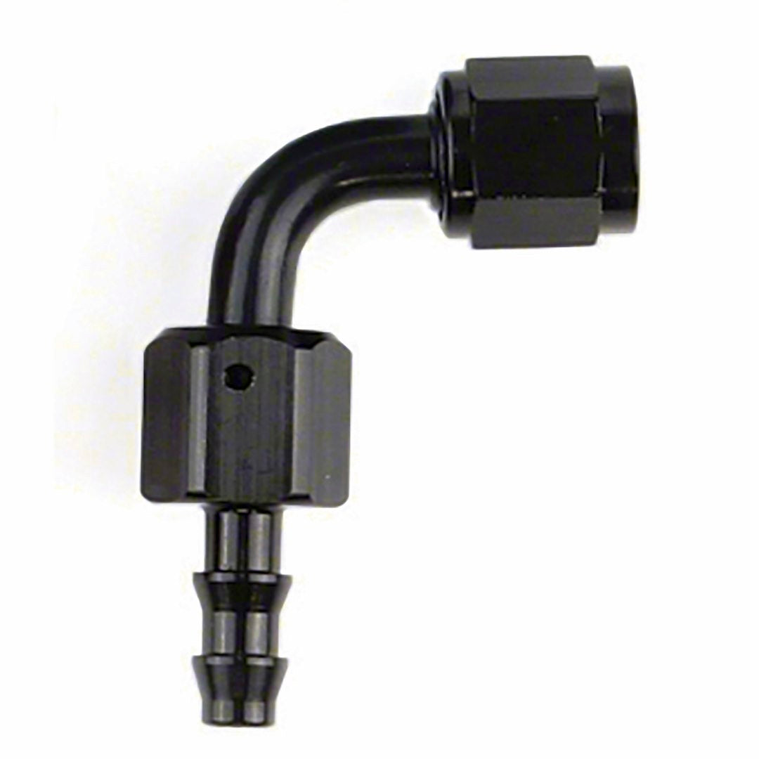 -6An X 90  Blk Push-On Hose End