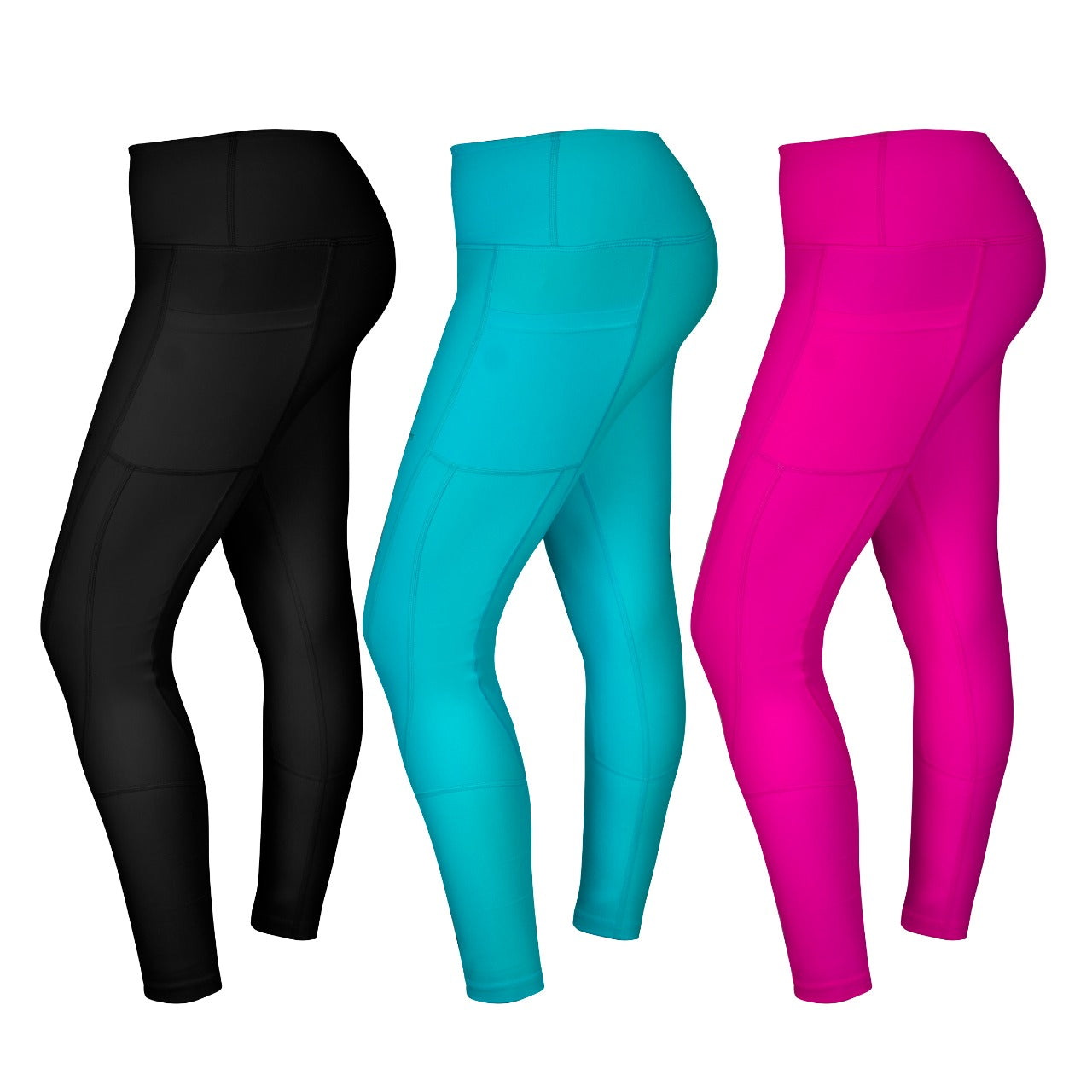 Ladies Gym Leggings Pocket High Waist Yoga Pants Women's Sports Fitness Running