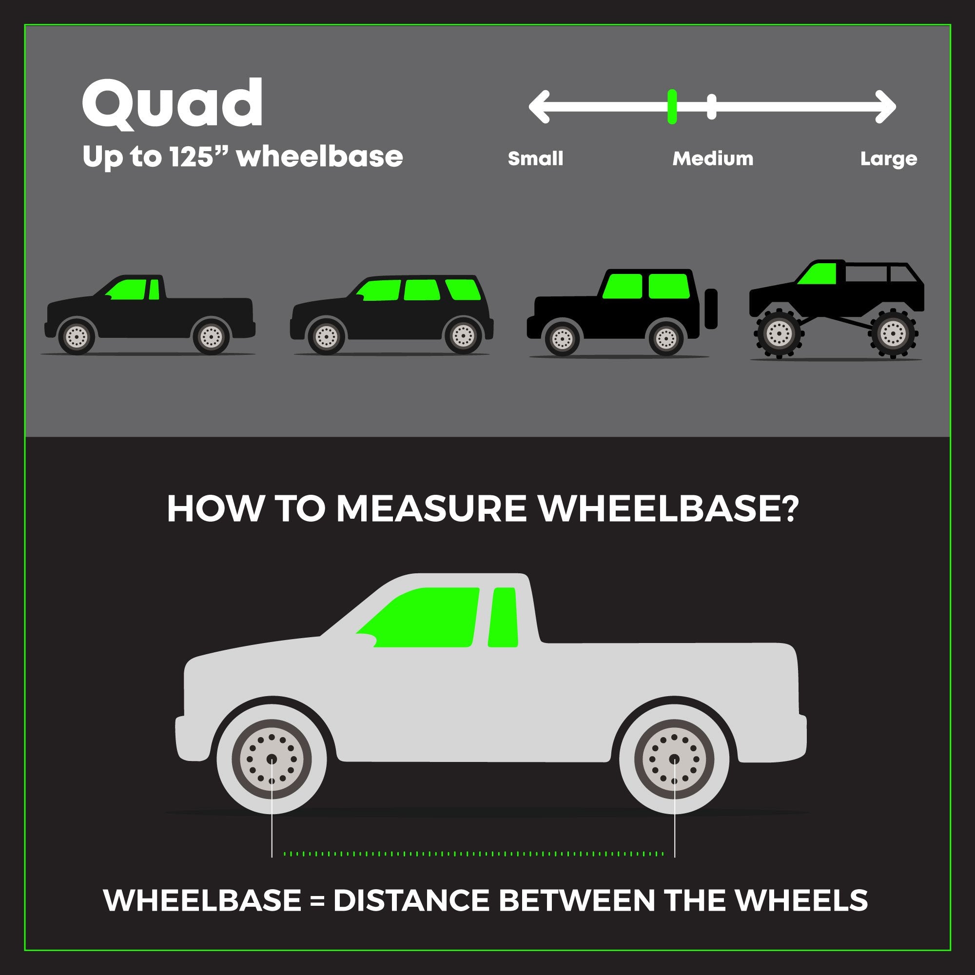 MORRFlate Braided Quad: 4-Tire Hose Kit, Up to 125" Wheelbase